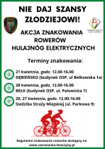  Straż Miejska ponownie będzie znakować rowery 